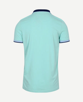Polo foxton piqué pale leaf