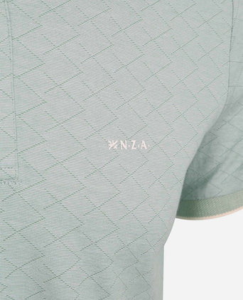 Polo goora jacquard mist groen