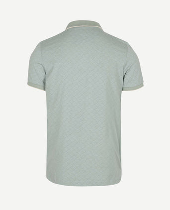 Polo goora jacquard mist groen