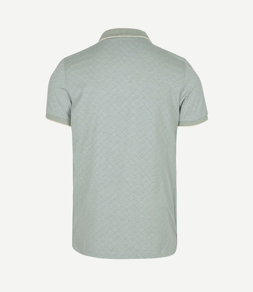 Polo goora jacquard mist groen