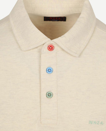 Polo hawera melange ecru