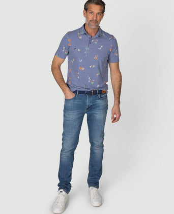 NZA polo russell dusk donkerblauw | Regular-fit
