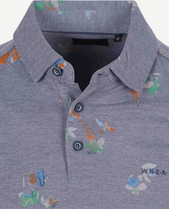 NZA polo russell dusk donkerblauw | Regular-fit