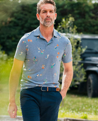 NZA polo russell dusk donkerblauw | Regular-fit