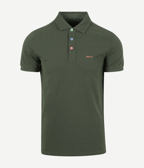 NZA polo Tukituki chalk groen | Regular-fit