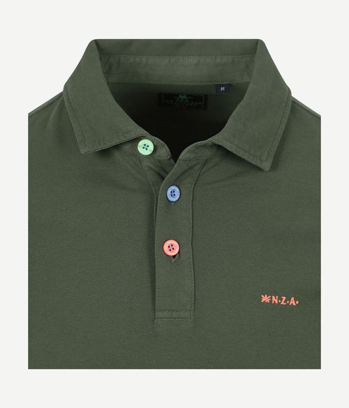 NZA polo Tukituki chalk groen | Regular-fit