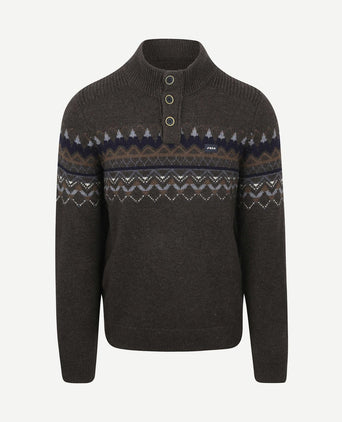 Pullover iker nordic wool blend hazel