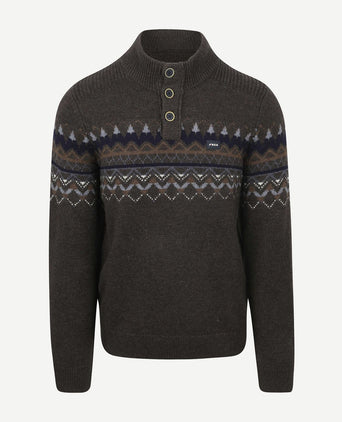 Pullover iker nordic wool blend hazel