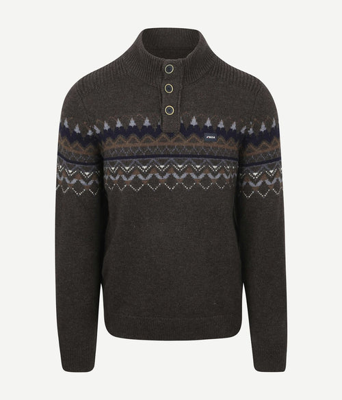 Pullover iker nordic wool blend hazel