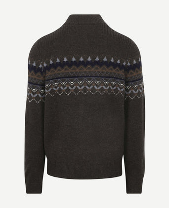 Pullover iker nordic wool blend hazel