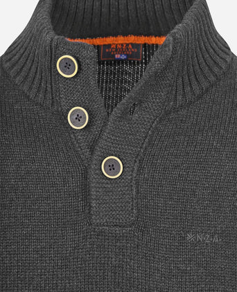 Pullover mocker adan antraciet