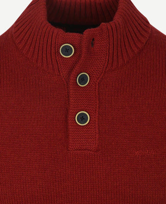 Pullover mocker adan cherry red