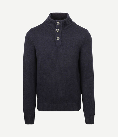 Pullover mocker adan donkerblauw