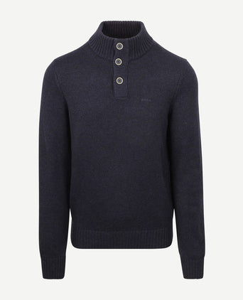 Pullover mocker adan donkerblauw