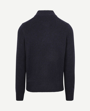 Pullover mocker adan donkerblauw