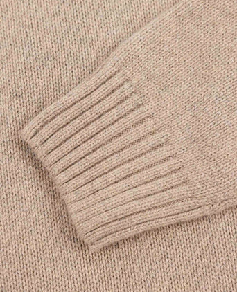 Pullover mocker adan warm beige