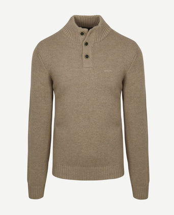 Pullover mocker adan warm beige