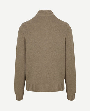 Pullover mocker adan warm beige