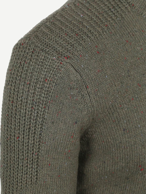 Pullover mocker conor melange army grey