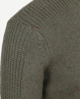 Pullover mocker conor melange army grey