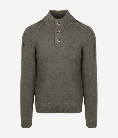Pullover mocker conor melange army grey