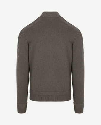 Pullover mocker conor melange army grey