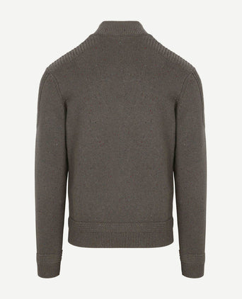 Pullover mocker conor melange army grey