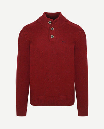 Pullover mocker conor melange cherry red