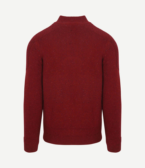 Pullover mocker conor melange cherry red
