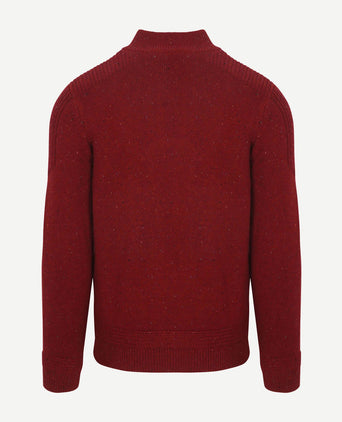 NZA pullover mocker conor melange cherry red | Regular-fit