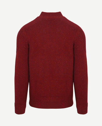 Pullover mocker conor melange cherry red