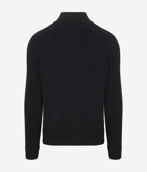 NZA pullover mocker conor melange icon donkerblauw | Regular-fit