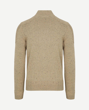 Pullover mocker conor melange warm beige