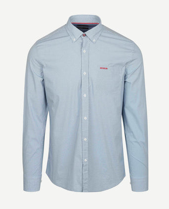 NZA shirt adriel poplin blauw | Regular-fit