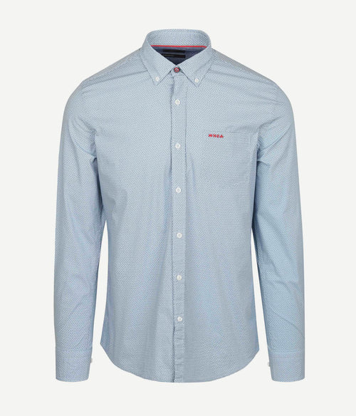 NZA shirt adriel poplin blauw | Regular-fit