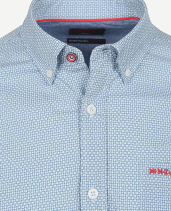 NZA shirt adriel poplin blauw | Regular-fit