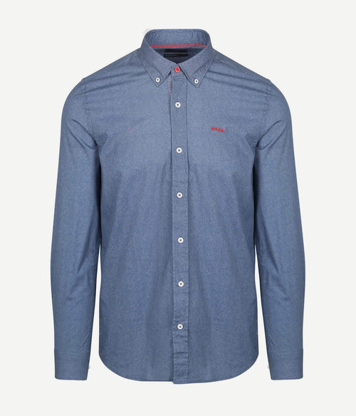NZA shirt James oban poplin blauw | Regular-fit