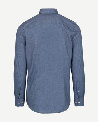 NZA shirt James oban poplin blauw | Regular-fit