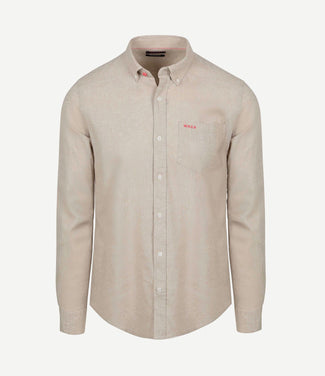 Shirt linnen blend beige Shirt linnen blend beige