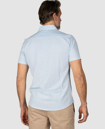 NZA shirt short sleeve patrick pastel blue