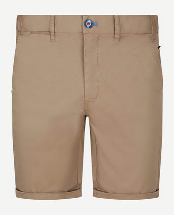 Shorts twill stretch dune beige