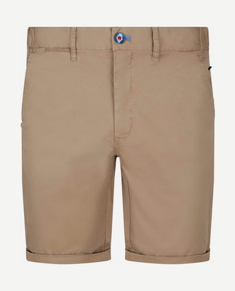 Shorts twill stretch dune beige