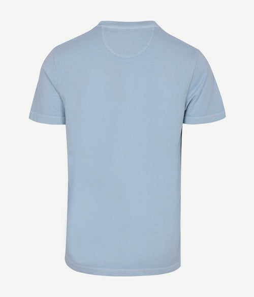 T-shirt faded logo sky blue