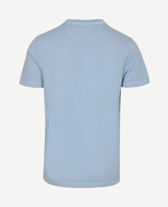 T-shirt faded logo sky blue