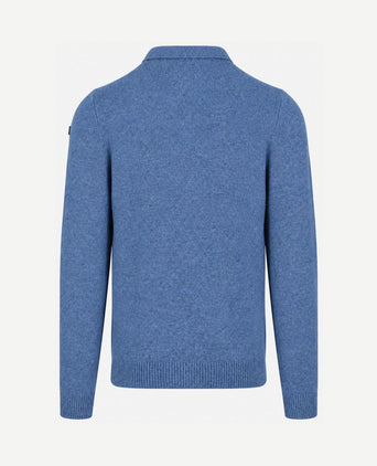 Trui dobson wool blend blue