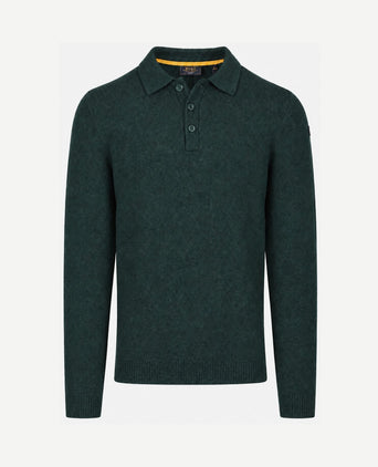Trui dobson wool blend donkergroen