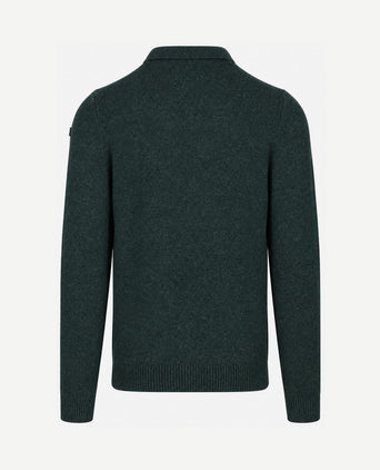 Trui dobson wool blend donkergroen