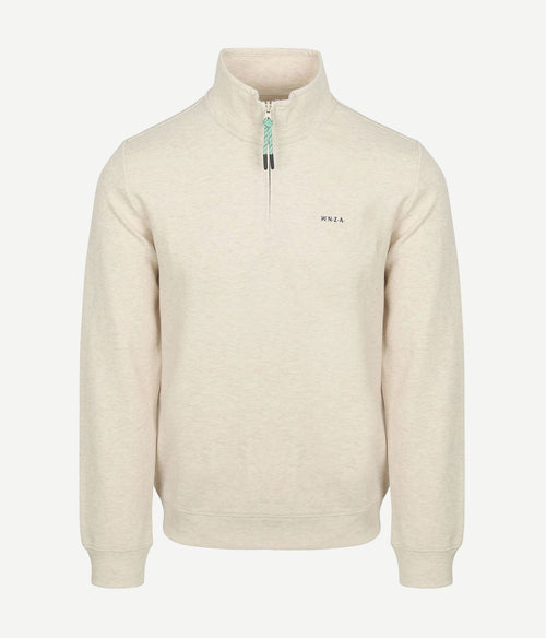 NZA trui halfzip cesar beige | Regular-fit