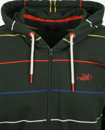 NZA vest strepen groen | Regular-fit