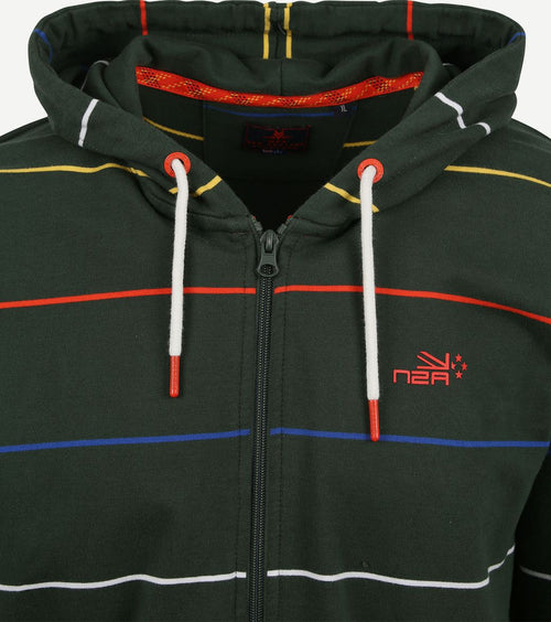 NZA vest strepen groen | Regular-fit
